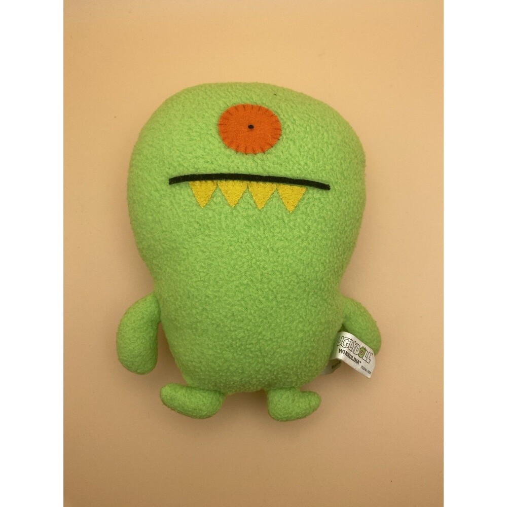 VINTAGE 2009 UGLYDOLL WINKOLINA PLUSH W/ TAGS GREEN ONE-EYED MONSTER